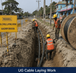 Underground cable laying